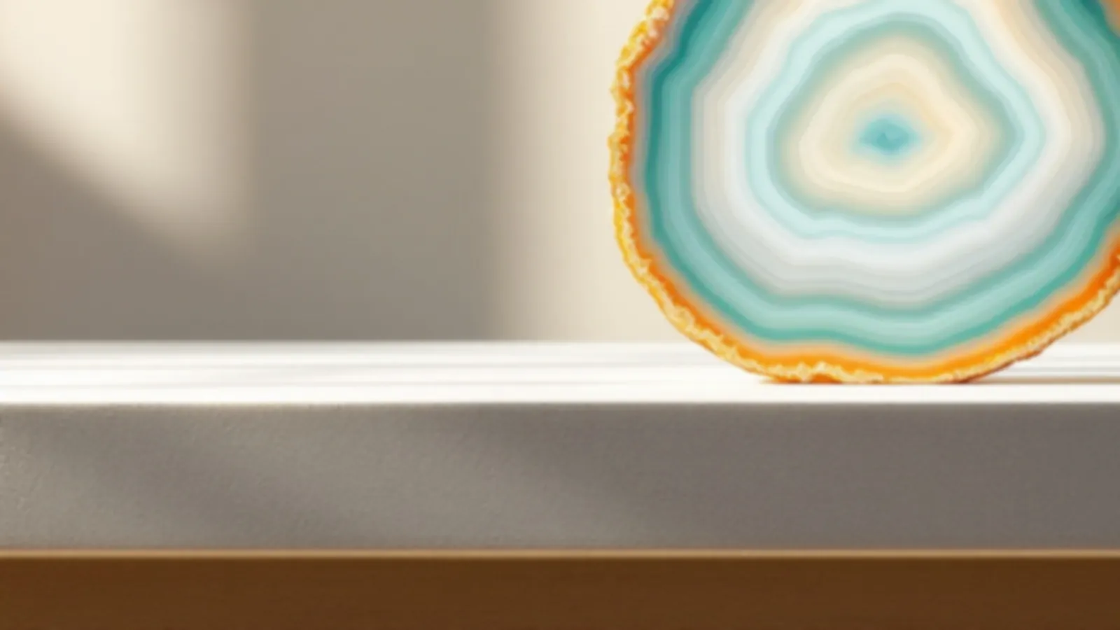 Soft light through the bands of a polished agate slice, the YieldAgate view of clear loan terms from $100 to $5,000